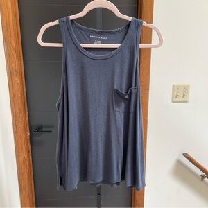American Eagle Outfitters Dark Gray Tank Top